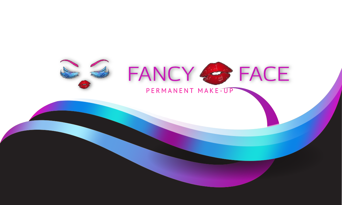 Fancy Face Business Card Front